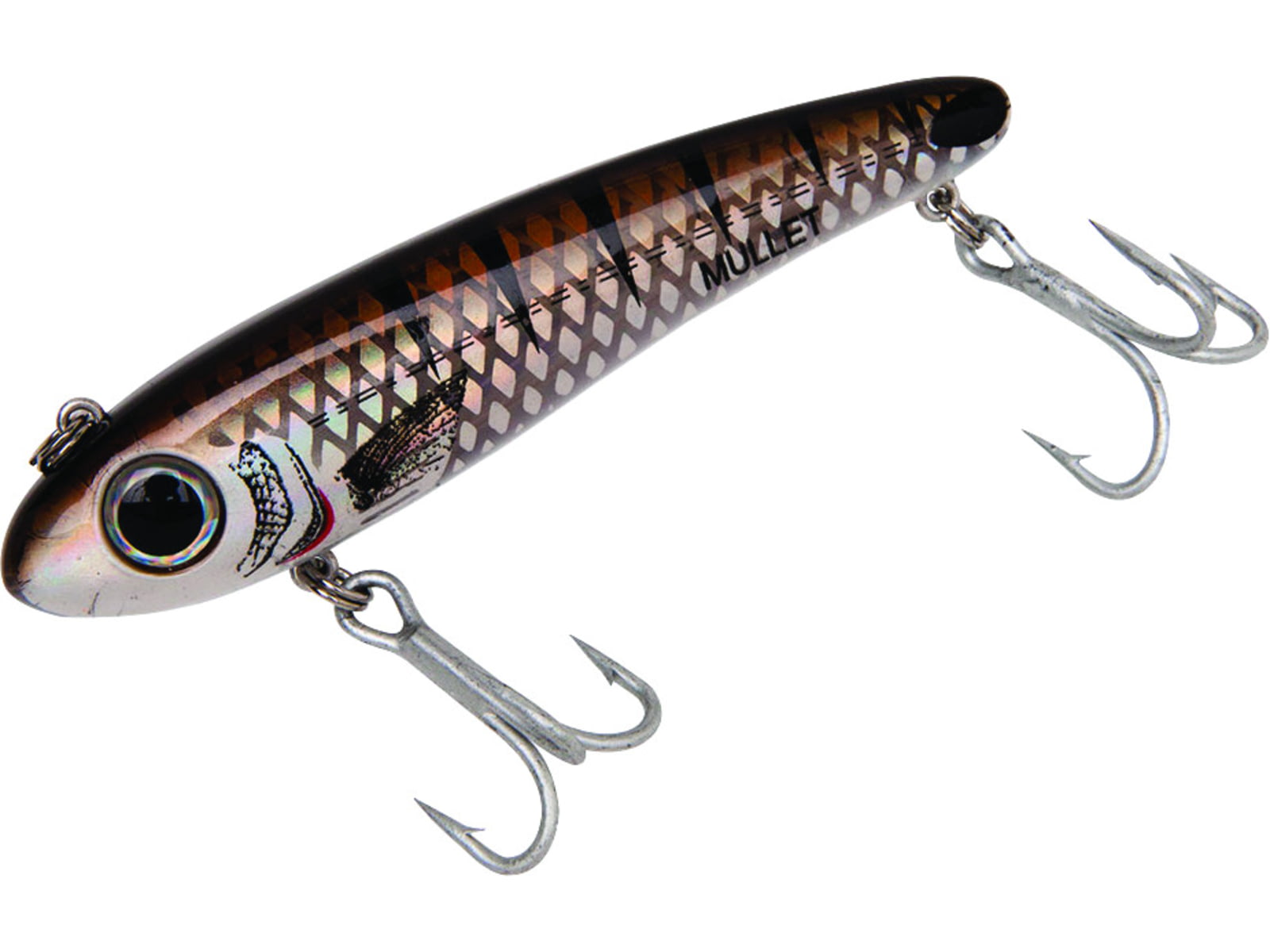 Bomber Saltwater SW Mullet Slow-Sinking Twitch/Walking Lure. 3.5in 5/8oz
