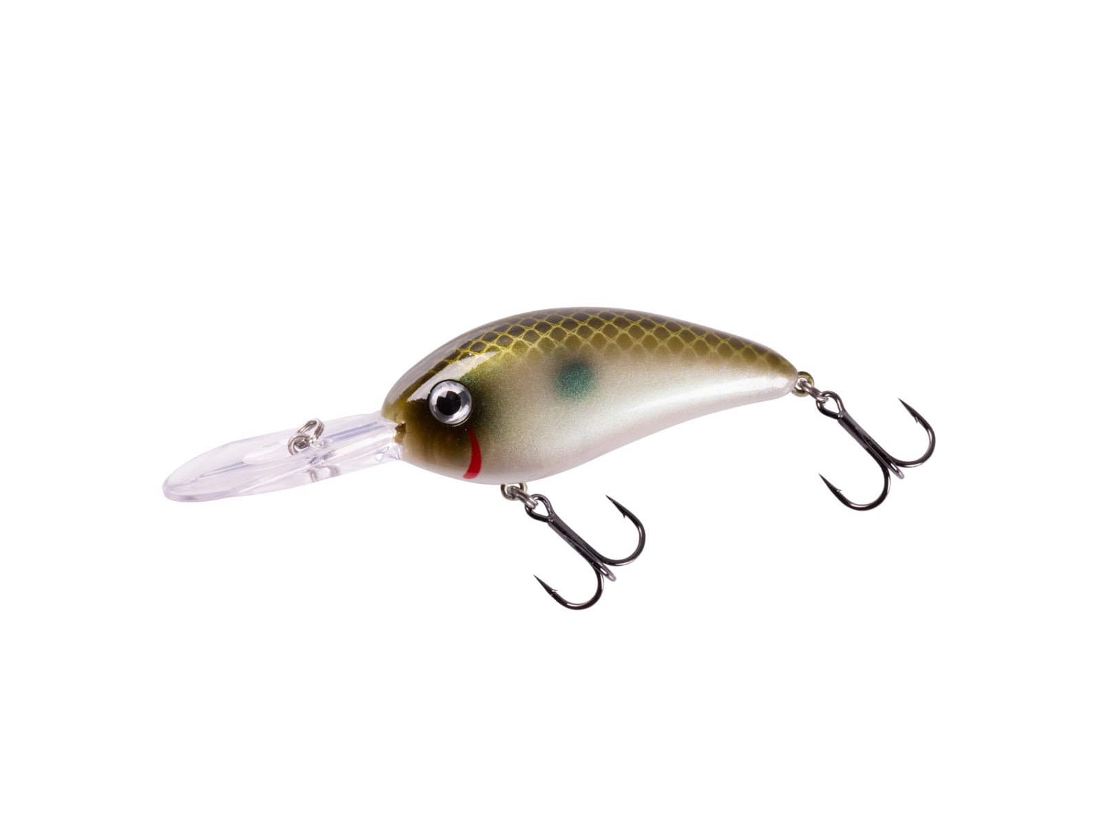 Bomber Fat Free Shad Jr. Crankbait 2-1/2in 5/8oz Green Pearl Shad