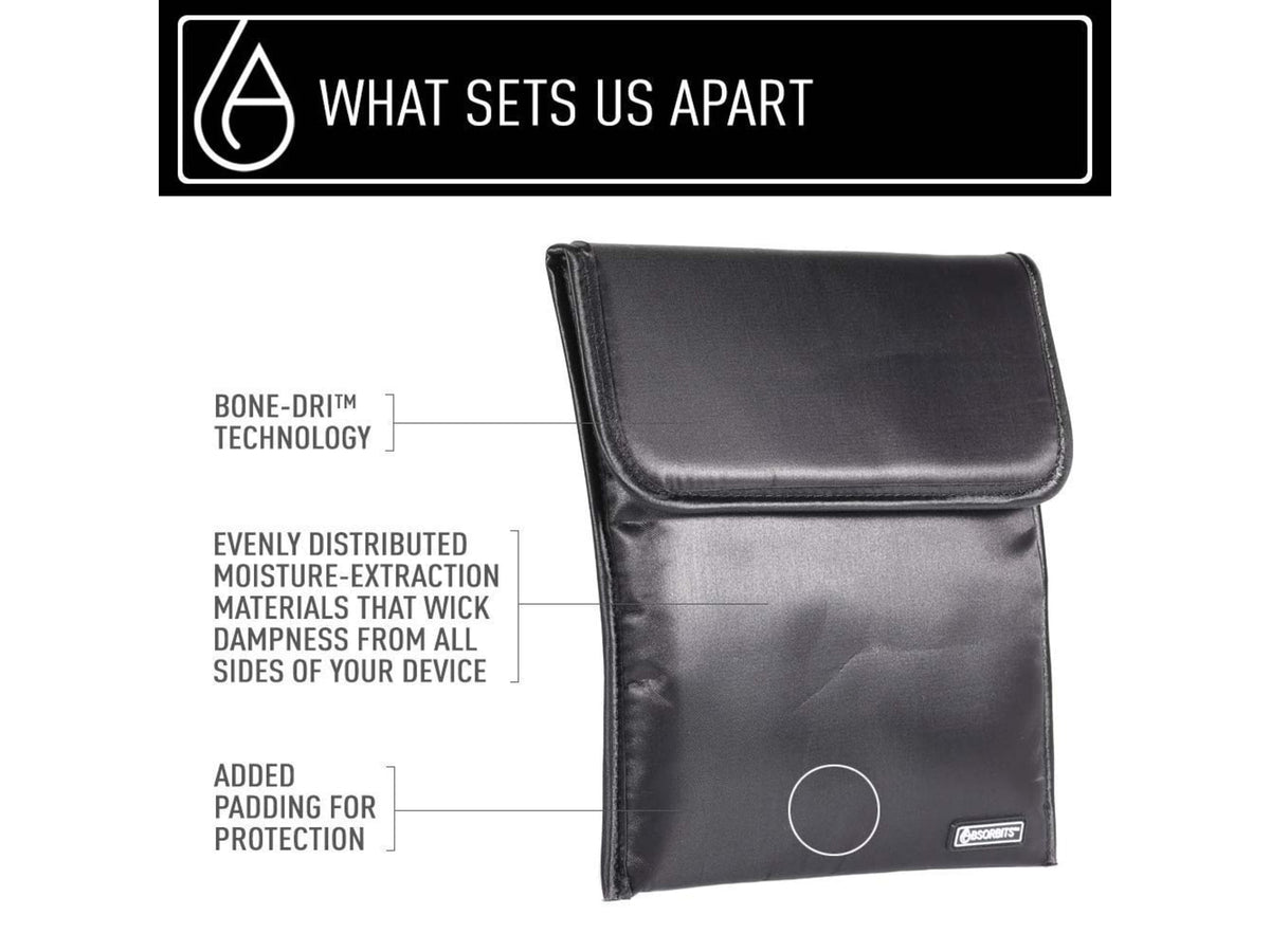 BONE-DRI Large Electronics Rescue Pouch Black AT100BL