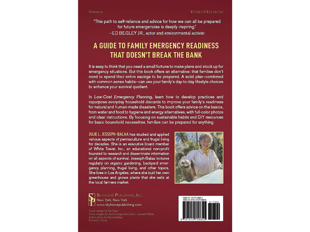 Books Low Cost Emergency Plan BK476