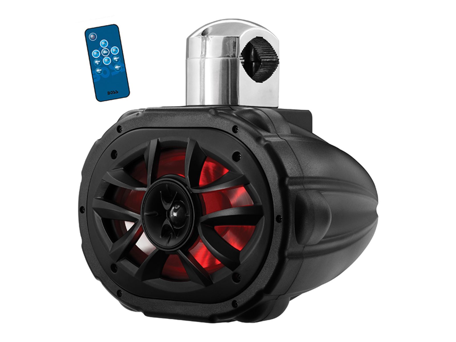 Boss Audio 6x9in 2-Way Marine Wake Tower 600W Speaker with RGB Lights - Each Black MRWT69RGB
