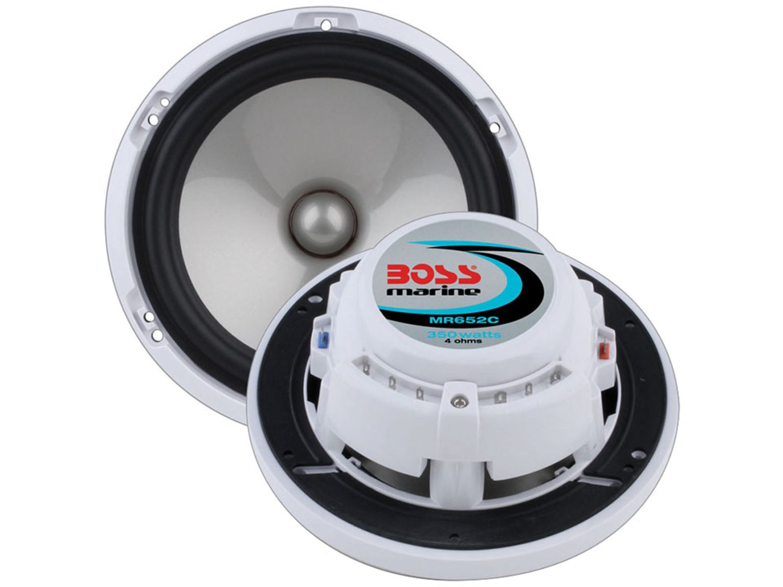 Boss Audio Marine 6.5in 350W Speaker - Pair White MR652C