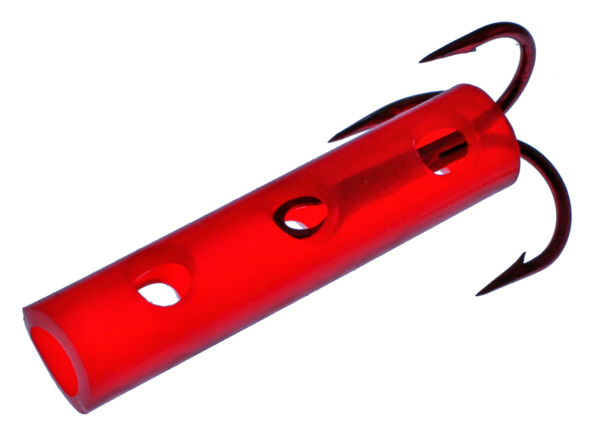 Boss Kat Boss Lat Dip Bait Tube 4X Treble 2 Trebles and 2 Sure Stick Dip Tubes Boss Red Size 2 BK97Q