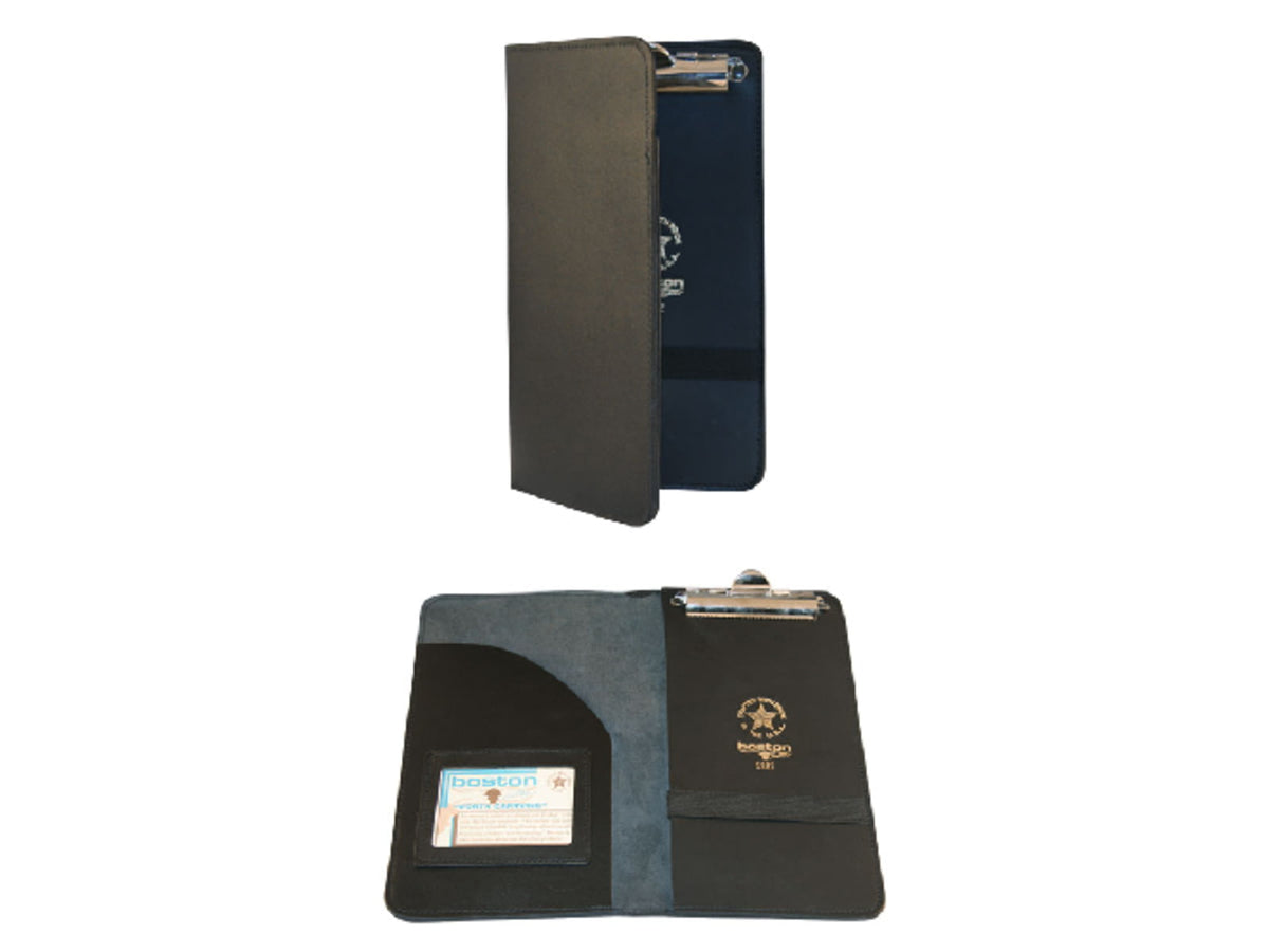 Boston Leather Citation Book W/pocket & Id With Clip - 5882-1