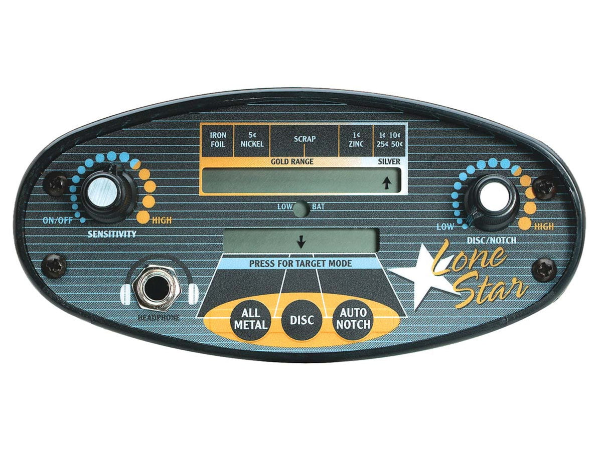 Bounty Hunter Lone Star Digital Metal Detector w/LCD Target and Mode Display - LONE