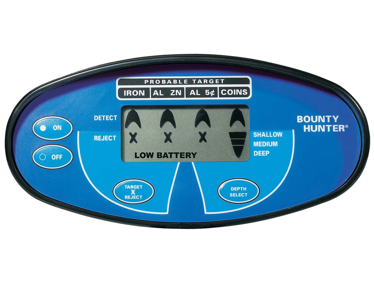 Bounty Hunter Quick Silver Metal Detector with Pin Pointer Black & Blue QSIGWP