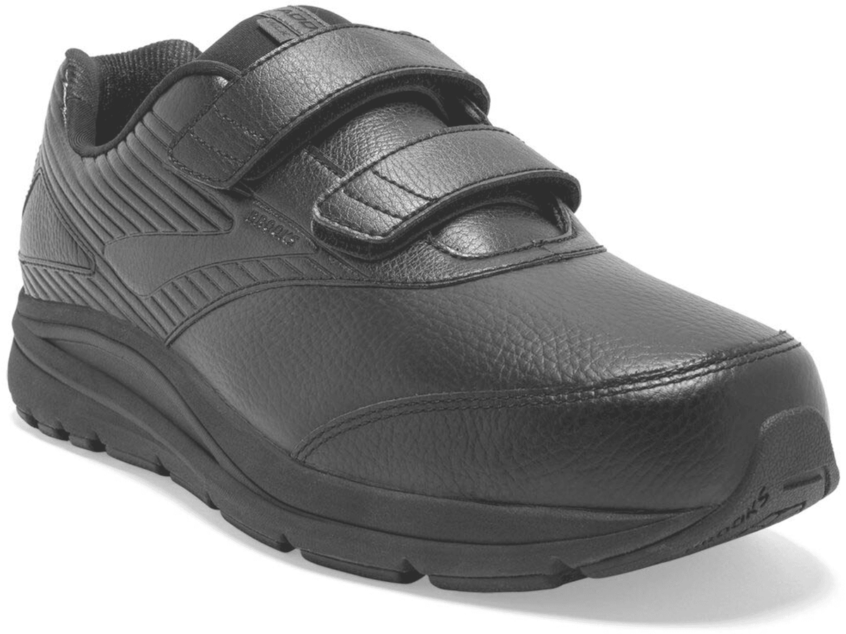 Brooks Addiction Walker V-Strap 2 - Men's Black/Black Extra Wide