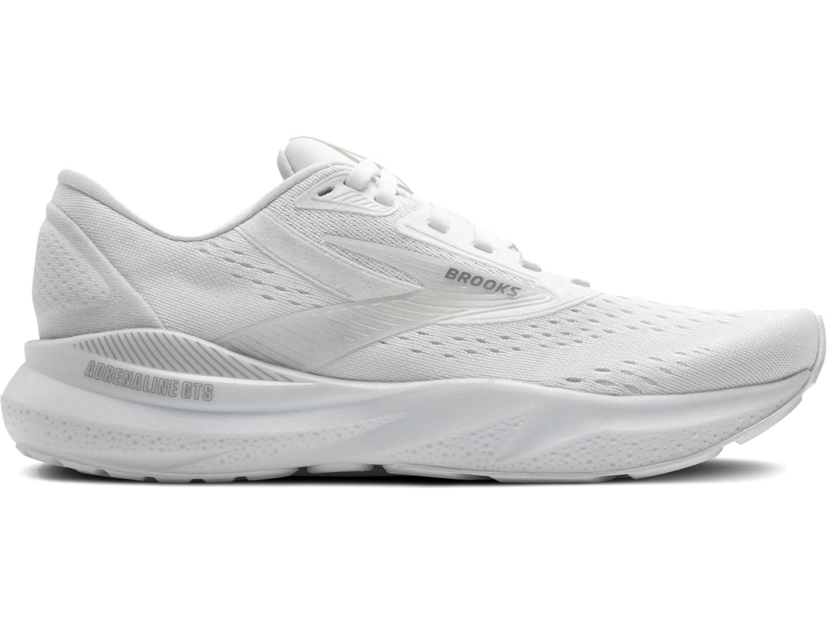 USED Brooks Adrenaline GTS 24 Running Shoes - Women's White/Oyster/Alloy 9 US 1204261B148.090