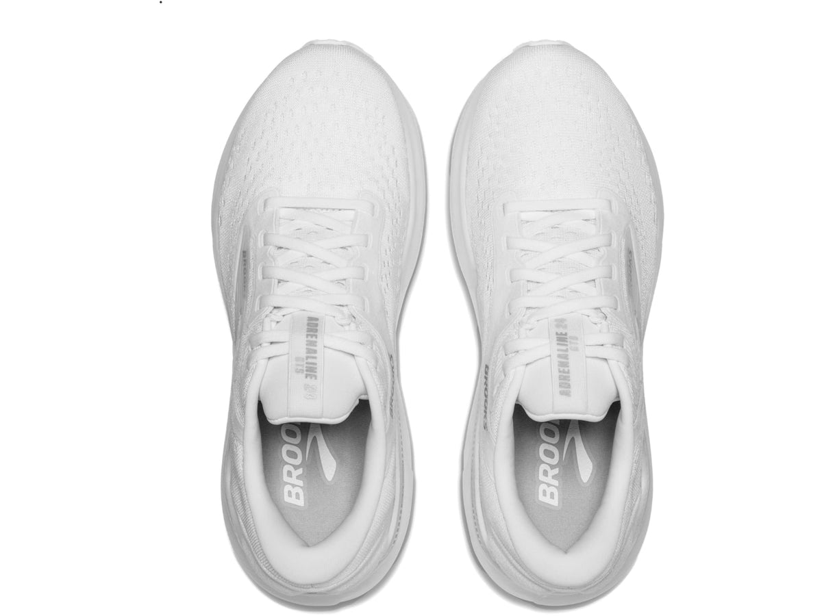 USED Brooks Adrenaline GTS 24 Running Shoes - Women's White/Oyster/Alloy 9 US 1204261B148.090
