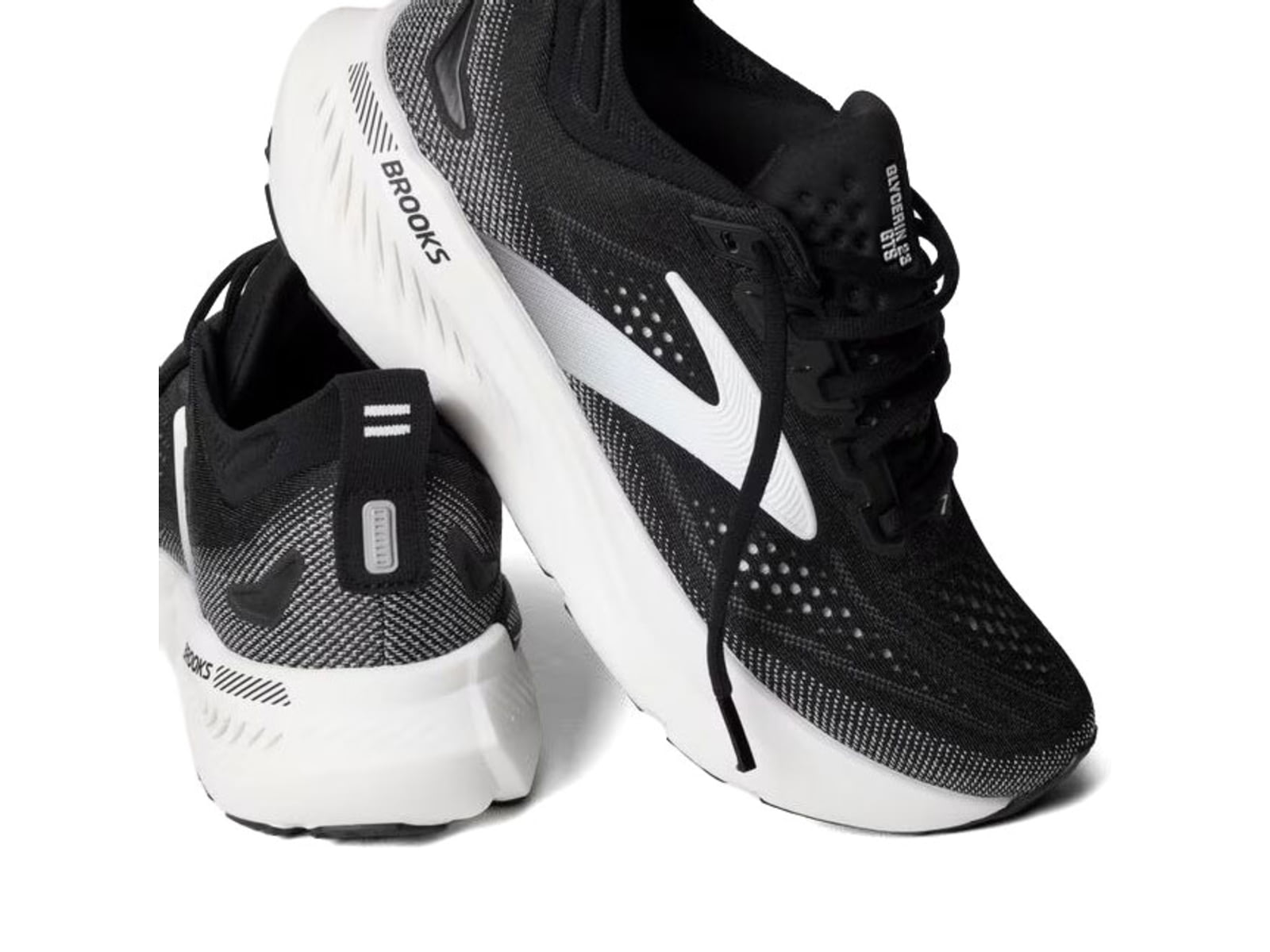 Brooks Glycerin GTS 23 - Men's Road Running Shoes Black/Grey/White
