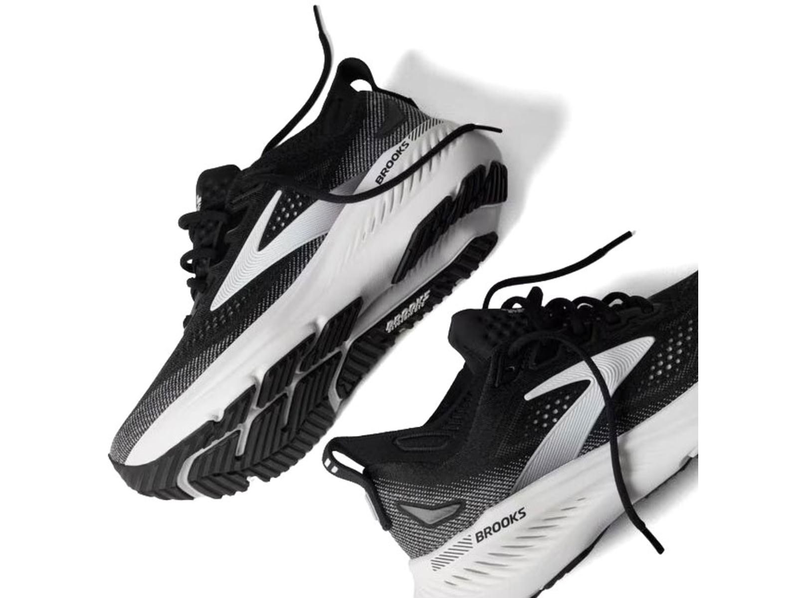 Brooks Glycerin GTS 23 - Women's Road Running Shoes Black/Grey/White