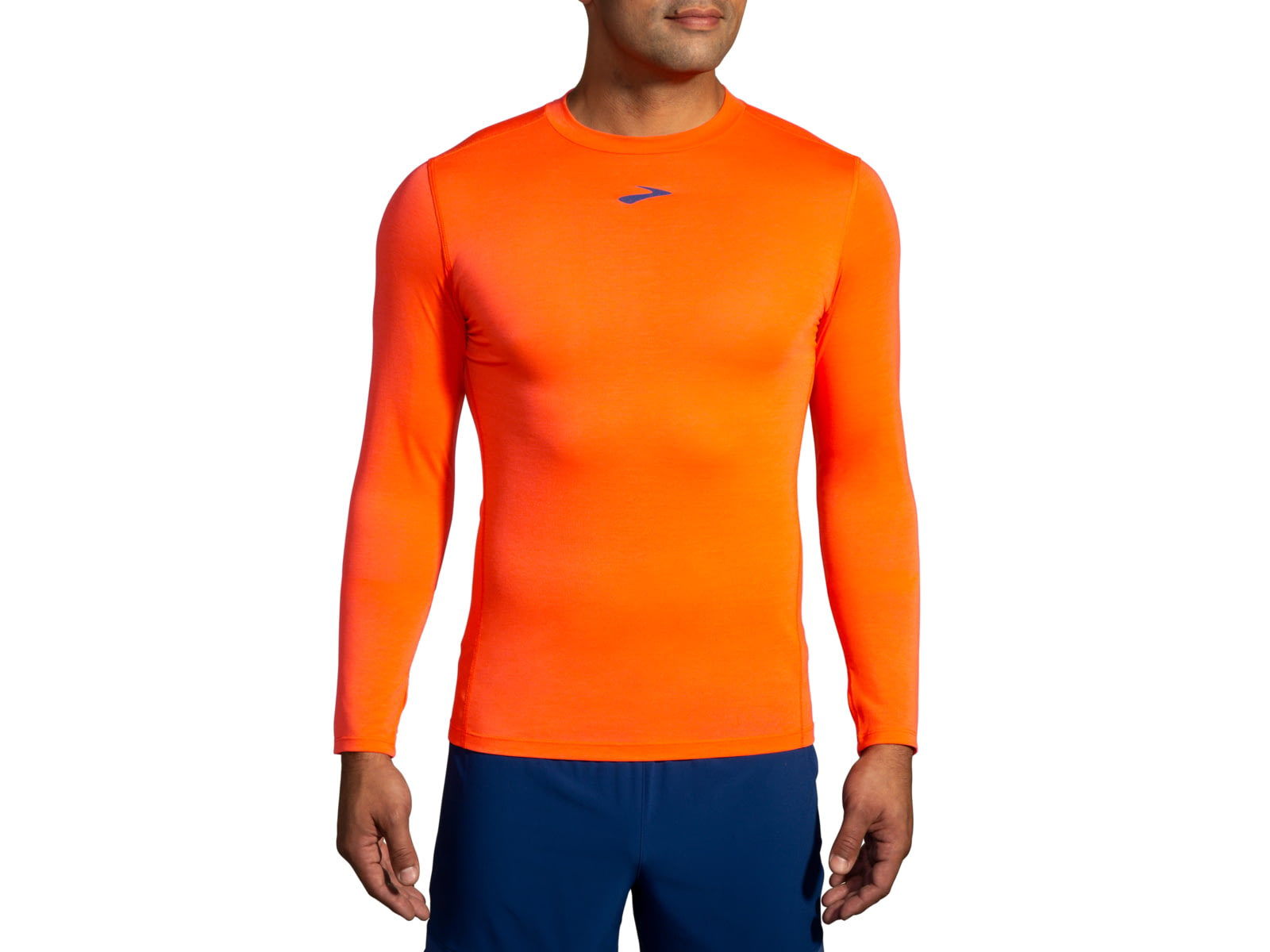 Brooks High Point Long Sleeve Shirt - Men's Bright Orange Medium