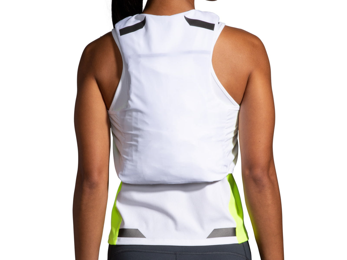 Brooks Run Visible Convertible Jacket - Women's White/Asphalt/Nightlife XS
