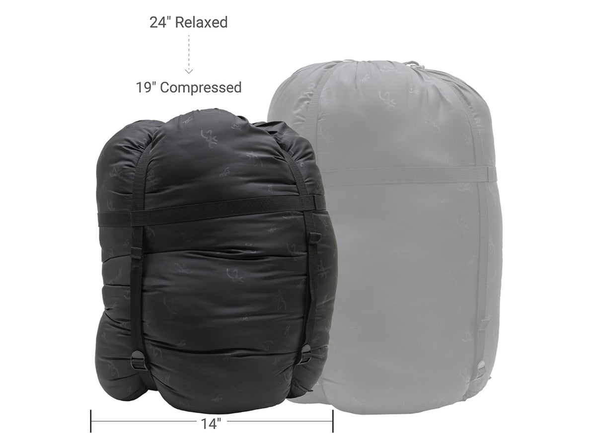 Browning Camping Browning Camping Denali -30 Sleeping Bag Charcoal/Gray Regular