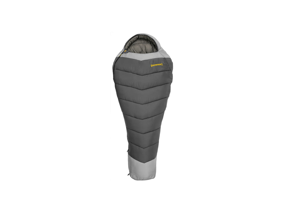 Browning Camping Browning Camping Denali -30 Sleeping Bag Charcoal/Gray Regular