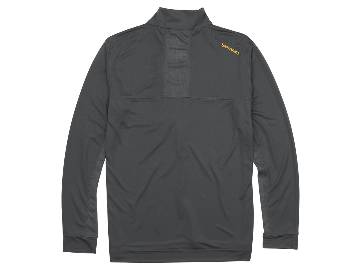 Browning Early Season 3/4 Zip Shirt - Mens Carbon Gray
