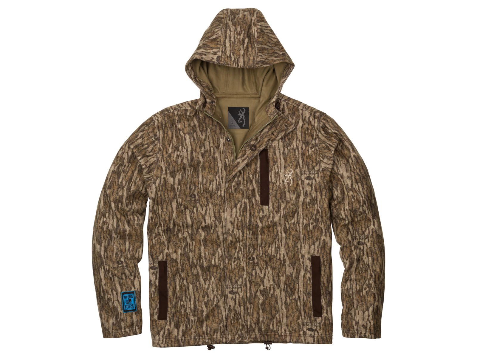 Browning Hydro-Fleece Jacket - Mens Mossy Oak Bottomland