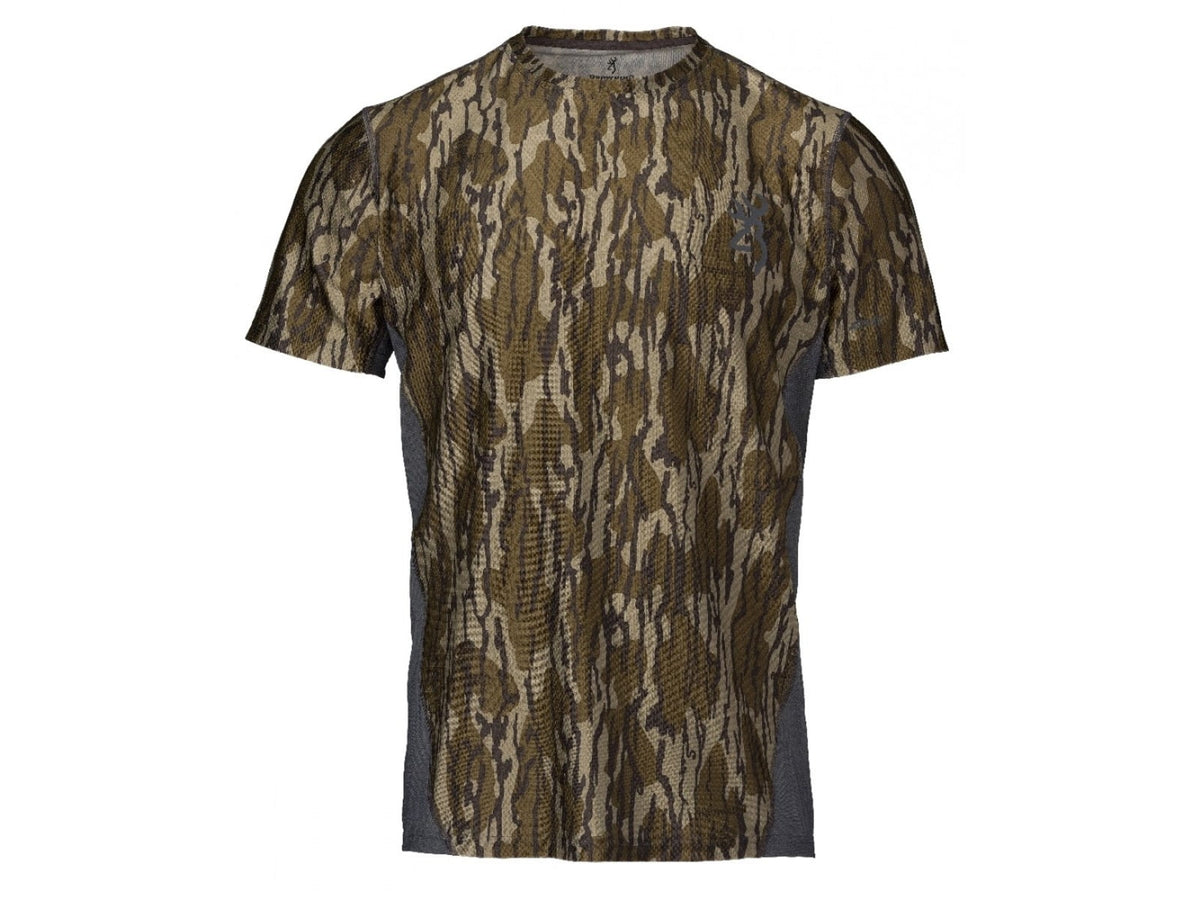 Browning Plexus Shirt - Men's Short Sleeve Mossy Oak Original Bottomland
