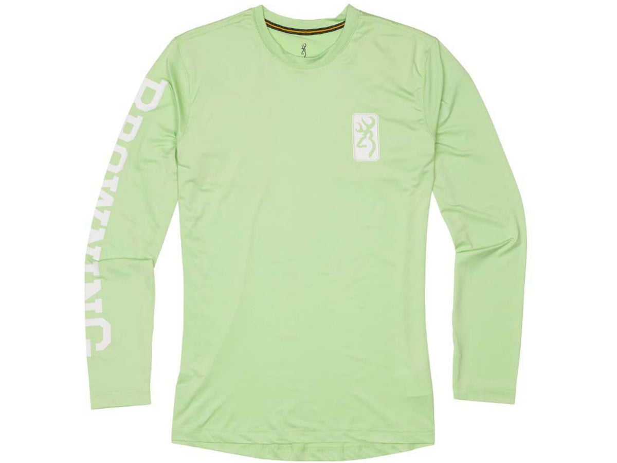 Browning Sun Long Sleeve Shirt - Women's Neomint/White XL