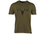 Browning Whitetail Logo SS Perf Camp Shirt - Men's Medium Green 3014786402