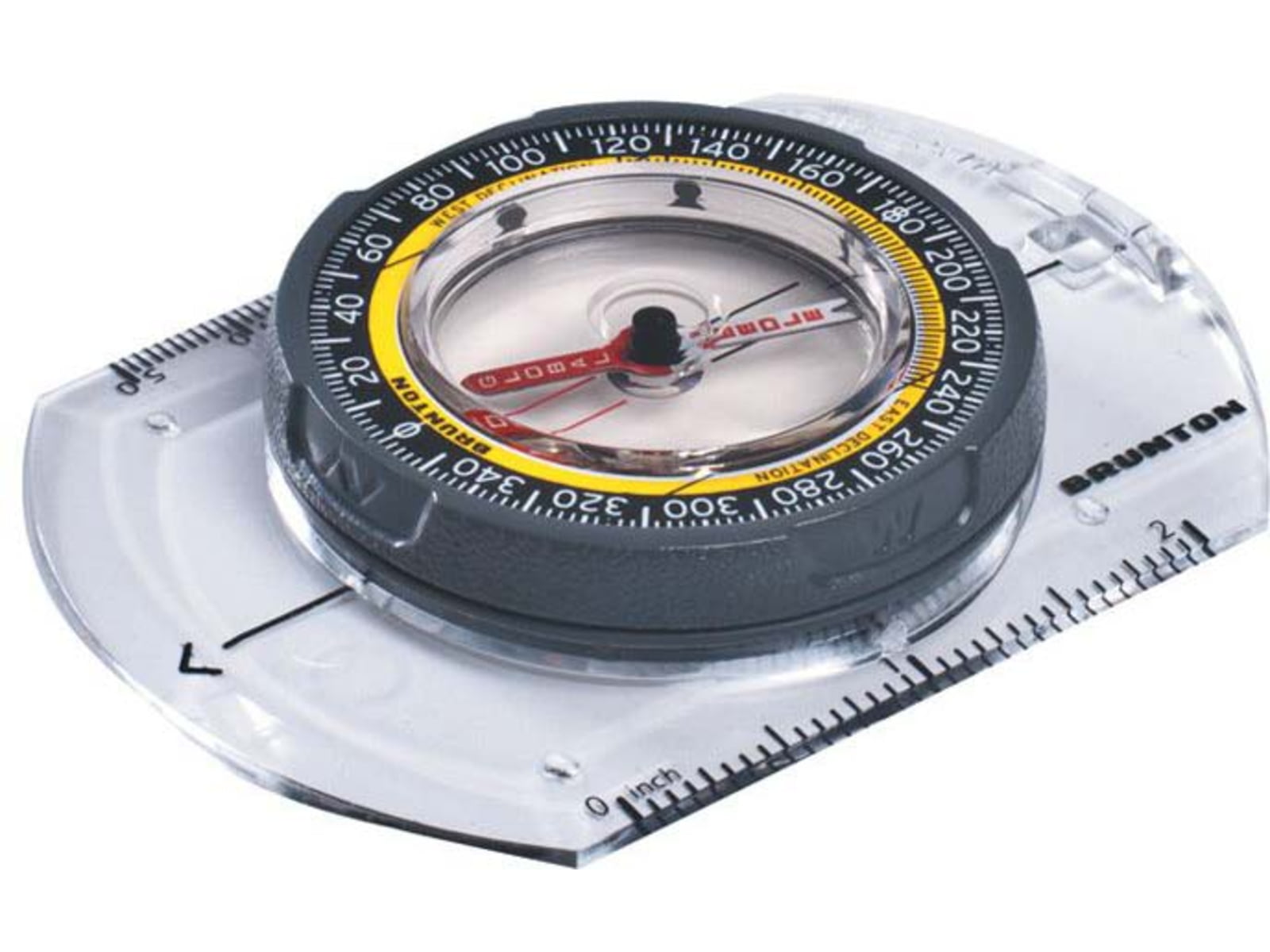 Brunton TRUARC Baseplate Compass w/ Global Needle TruArc3 Met./Std. Scales 2.5in.x3.5in.x0.5in.