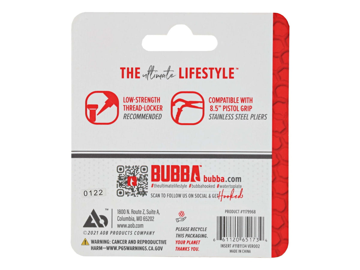 Bubba Blade Cutter Accessory 3 2 Pack 8.5in Pistol Grip Stainless Steel 1179968