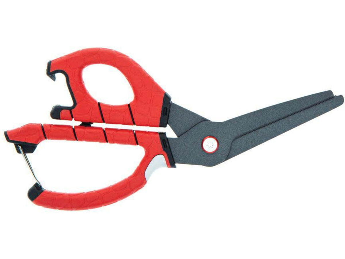 Bubba Blade Large Shears w/No-Slip Grip & Bottle Opener/Sharpener Red 1099915