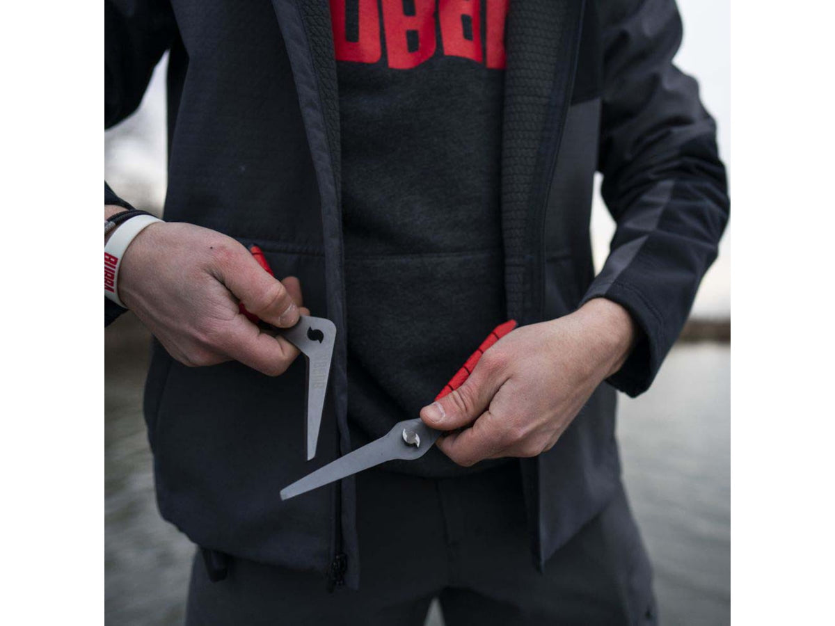 Bubba Blade Large Shears w/No-Slip Grip & Bottle Opener/Sharpener Red 1099915