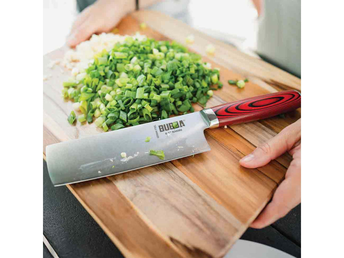 Bubba Blade Nakiri Kitchen Knife 6.5in Stainless Steel G10 Handle