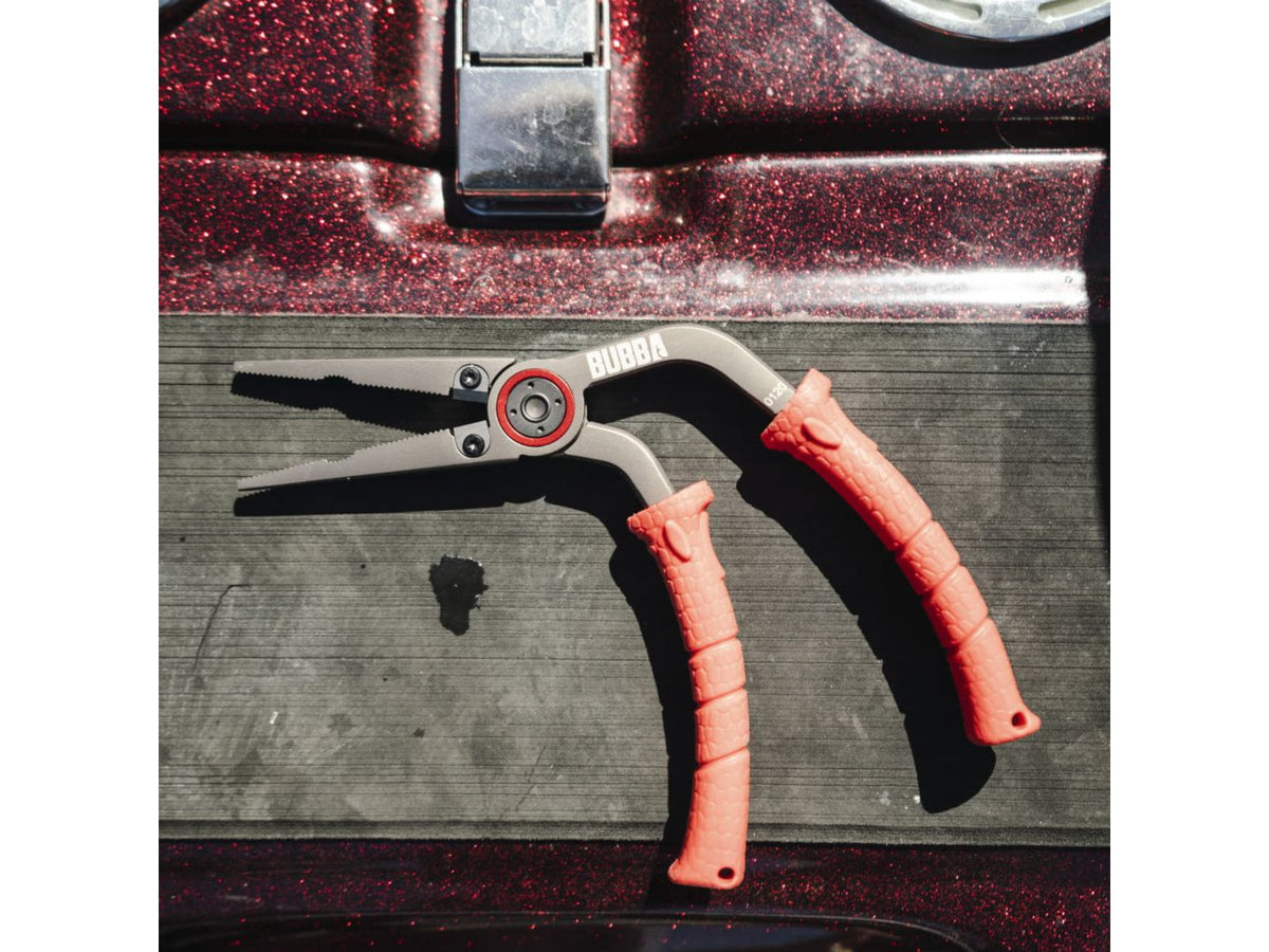 Bubba Blade Stainless Steel Pistol Grip Plier 6.5in Red