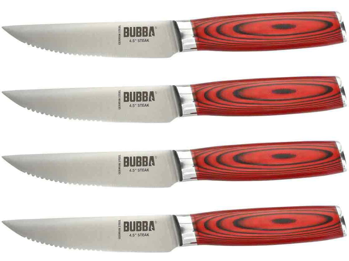 Bubba Blade Steak Kitchen Knife Set 4.5in Stainless Steel G10 Handle 1137660
