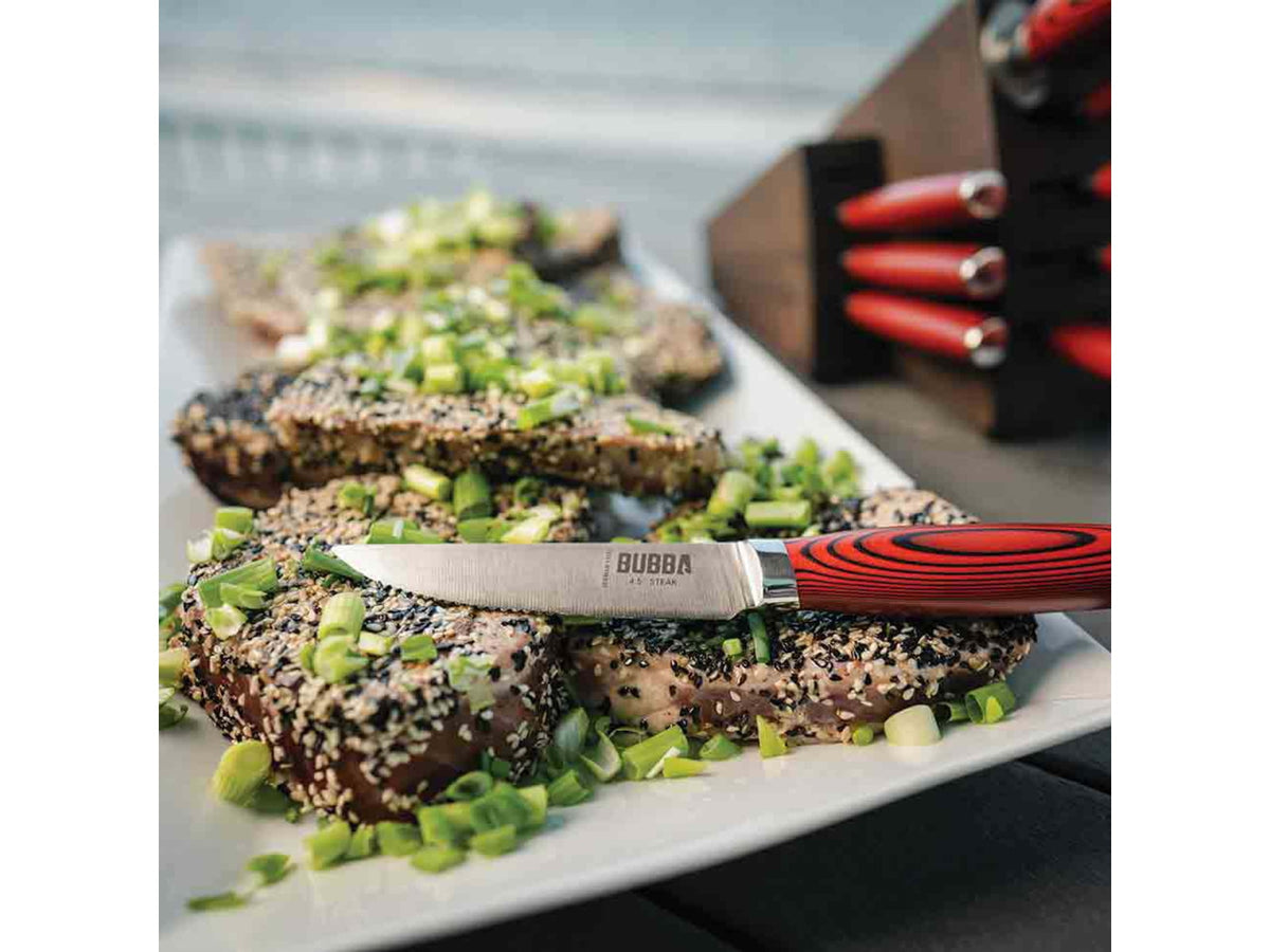 Bubba Blade Steak Kitchen Knife Set 4.5in Stainless Steel G10 Handle 1137660