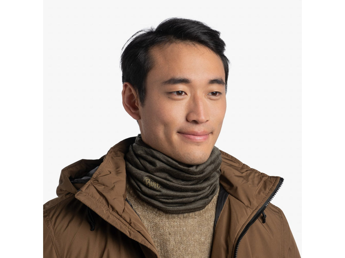 Buff Merino Midweight Neckwear Bark 113023.843.10.00