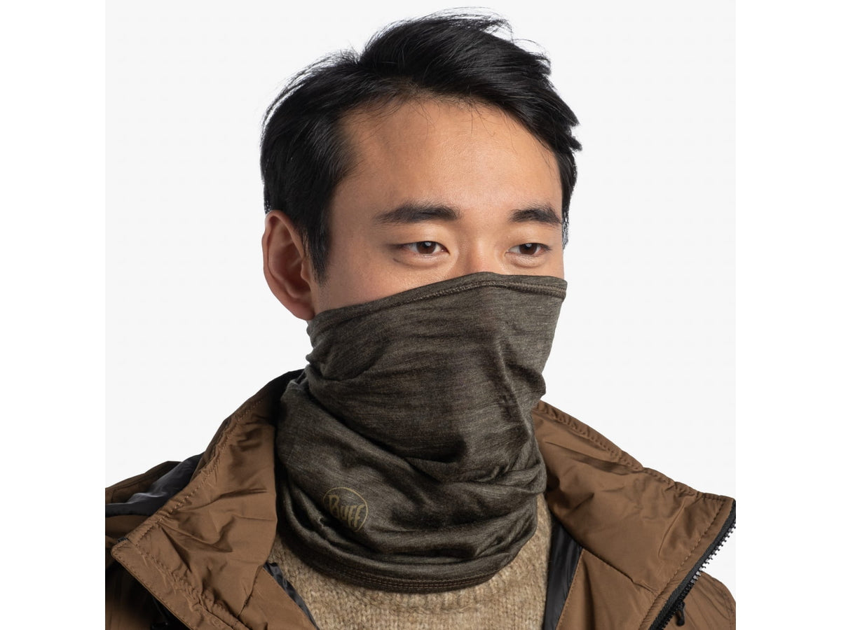 Buff Merino Midweight Neckwear Bark 113023.843.10.00