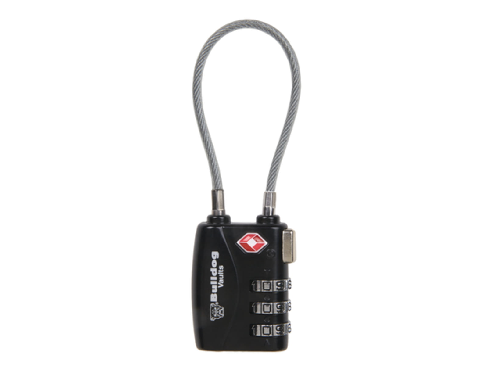 Bulldog Cases & Vaults Dial TSA Lock With Steel Cable