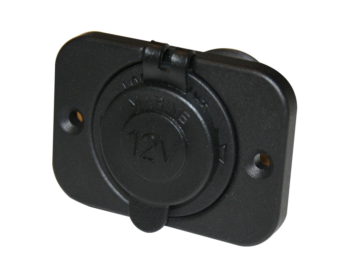 Bulldog Winch 12V Power Socket 20A with Cover and 3 Mounting Brackets 20286