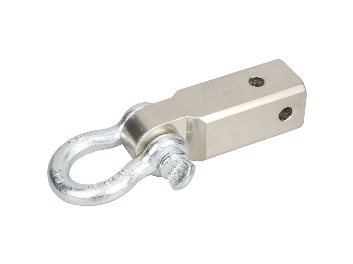 Bulldog Winch 2.5 x 2.5in Receiver Mount with 7/8in Shackle Fits Class V 20186