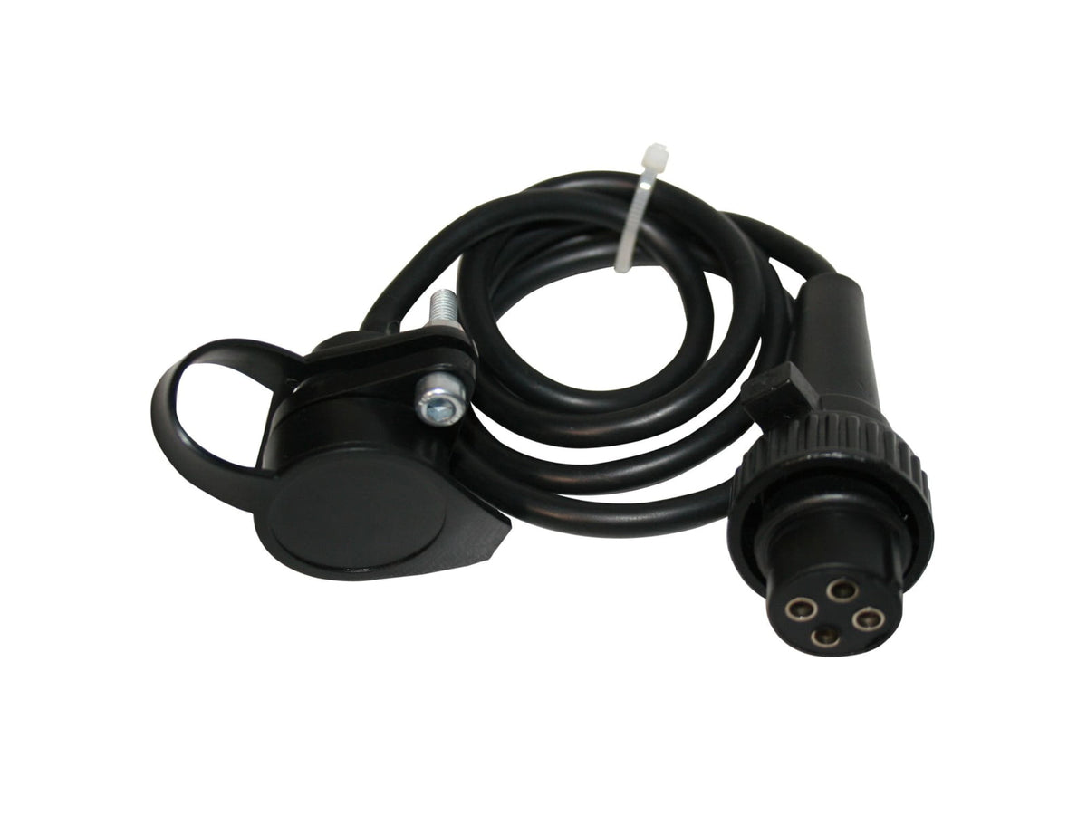 Bulldog Winch 3ft Plug Extension for 10012 15K 4-Prong Black 20149B