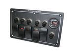 Bulldog Winch 5-Switch Panel with Breakers And Voltmeter 20267