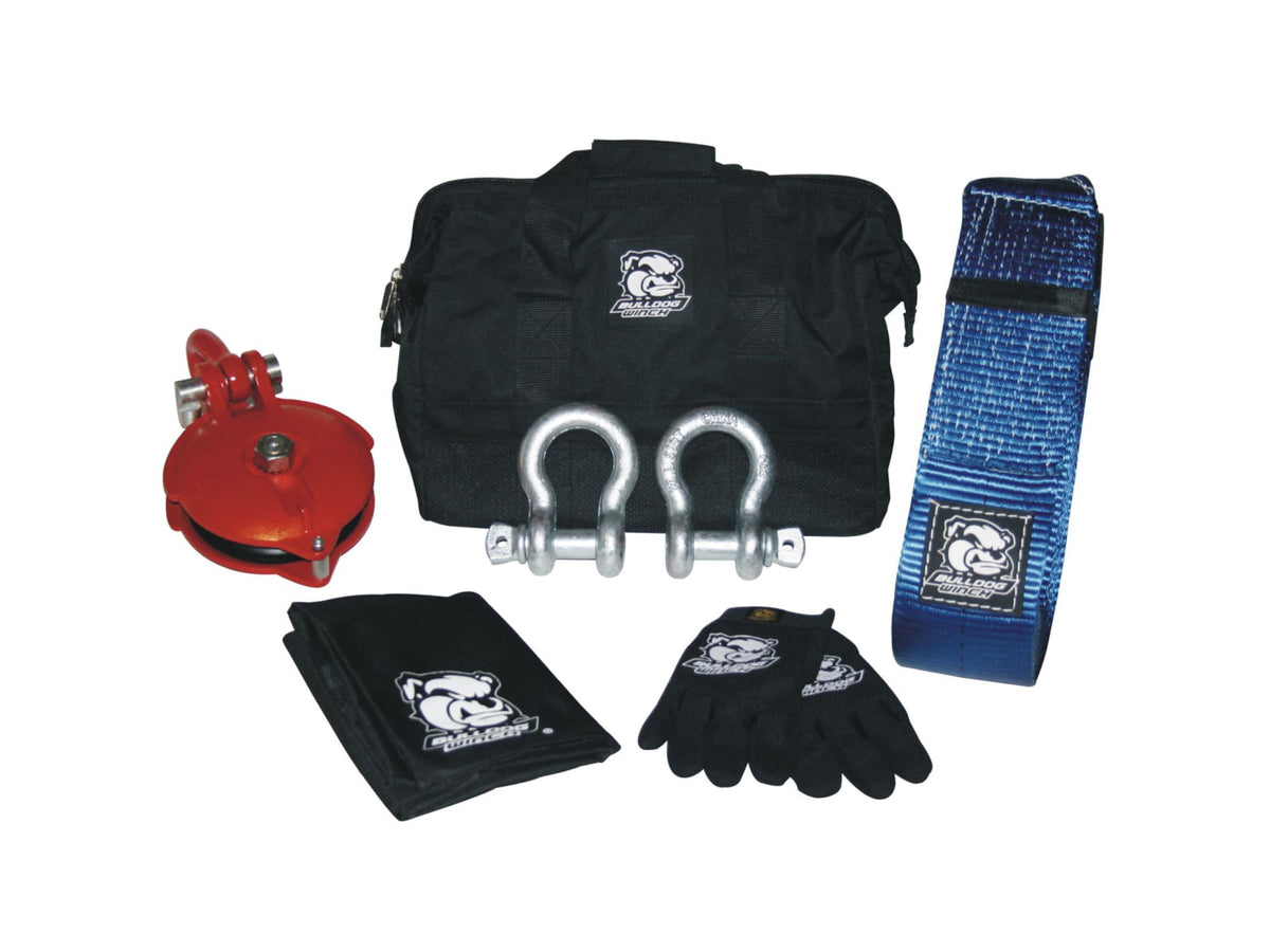 Bulldog Winch 7pc 12000lb WLL Rigging Kit Black 20075