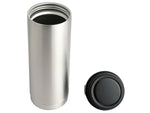Bulldog Winch 18oz 304 Stainless Drink Bottle w/Screw-on Finger Hold Lid Silver 80049