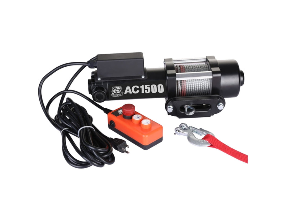 Bulldog Winch 1500lb AC Winch Wire Rope 14001