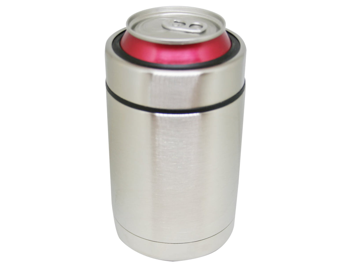 Bulldog Winch Can Cooler - 304 Stainless Double Wall - Screw Top w/Seal Silver 80048