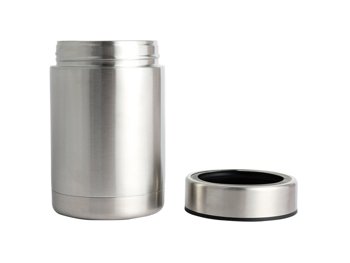 Bulldog Winch Can Cooler - 304 Stainless Double Wall - Screw Top w/Seal Silver 80048