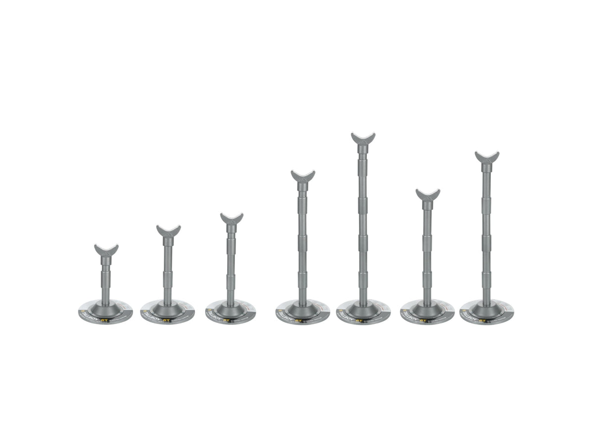 Bulldog Winch Power Mountain Tallboy 6T Jack Stand 7pc Silver 50018