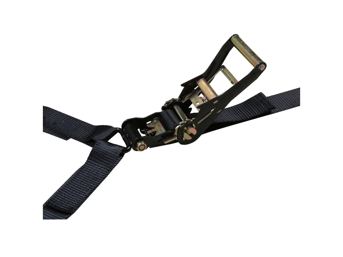 Bulldog Winch Horizontal Tire Ratcheting Y Tie-Down Strap Black 20363