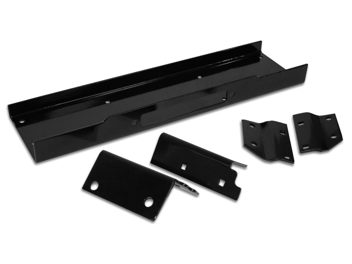 Bulldog Winch Mounting Plate Kit for Jeep CJ and YJ Black 20009