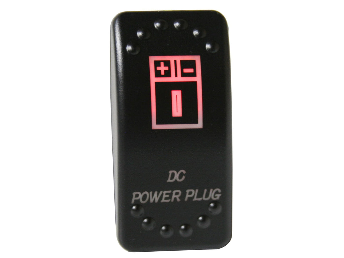 Bulldog Winch Rocker Switch - DC Power Plug Black 20319