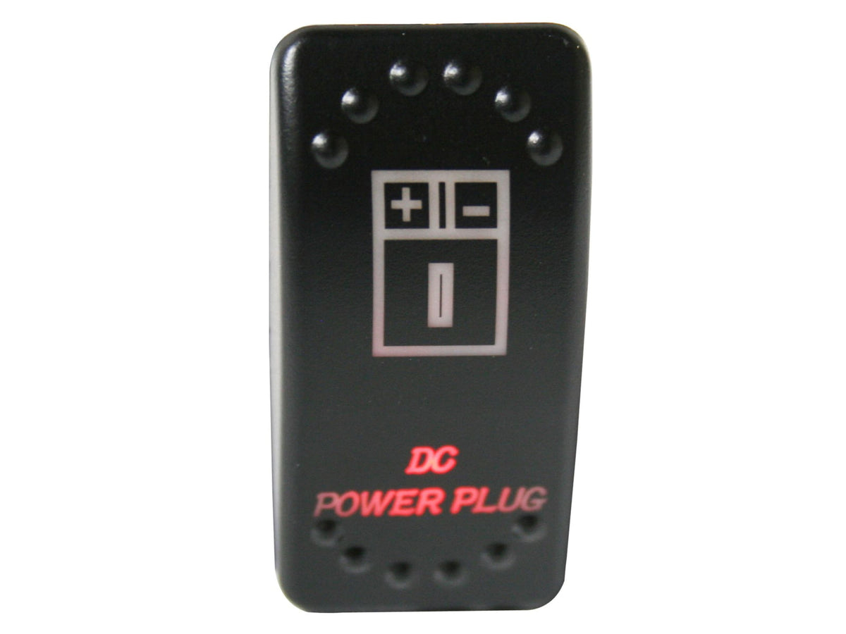 Bulldog Winch Rocker Switch - DC Power Plug Black 20319