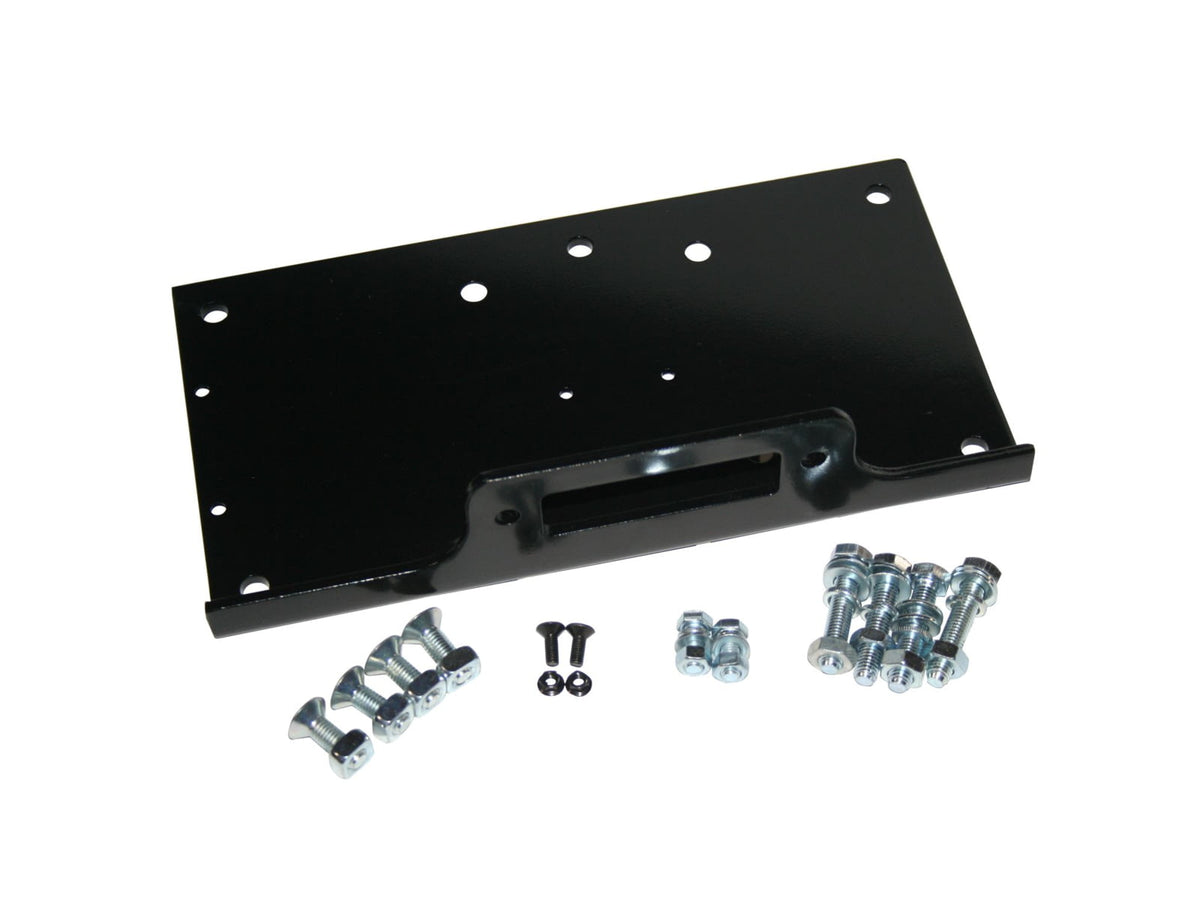 Bulldog Winch Winch Mounting Plate for 5800 and 7800 Trailer Winch Black Powder Coated Finish Black 20215